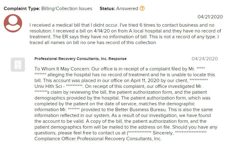 Is Professional Recovery Consultants A Scam Sue The Collector